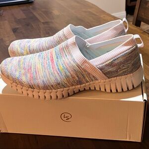 Skechers Pastel Knit Slip-On Shoes
